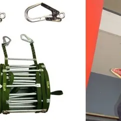 Thang dây thoát hiểm nhà cao tầng bậc thép mạ đồng chống rĩ