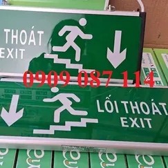 Đèn Exit Xuống Cầu Thang Có Kiểm Định PCCC