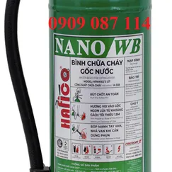Bình Chữa Cháy Gốc Nước Nano/WB  3 Lít  Model HFNWB3 Hafico Có KĐ PCCC
