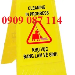 Biển Báo Khu Vực Đang Làm Vệ Sinh