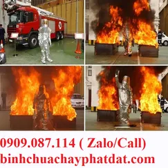 Bộ quần áo chống cháy tráng nhôm 1500 độ C