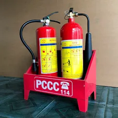 Kệ đựng hai bình chữa cháy