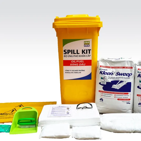 Bộ Ứng Cứu Tràn Dầu Và Hóa Chất Tràn Vãi (Oil and chenmical 120L)