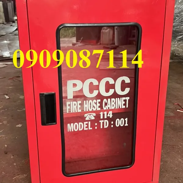 Tủ chữa cháy trong nhà 450x650x250 inox 304
