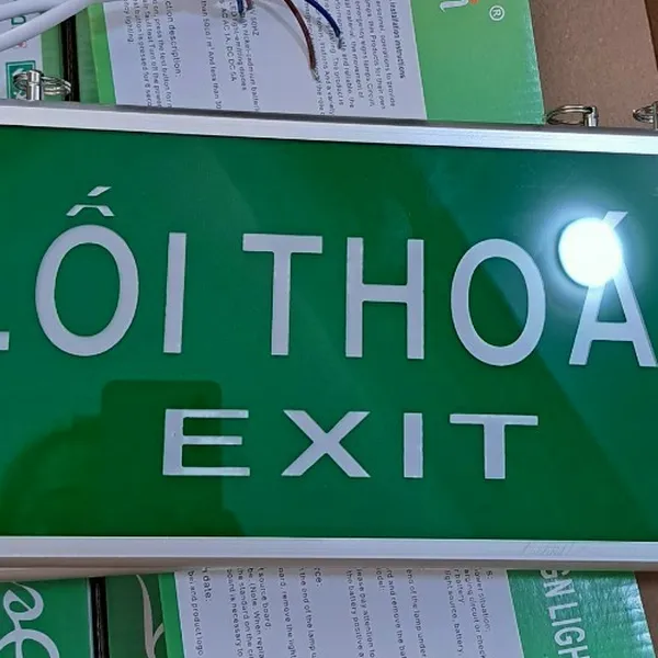 Đèn Exit Không Hướng Có Kiểm Định PCCC