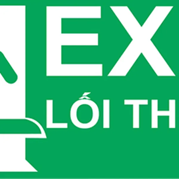 Bảng Exit Mica chỉ dẫn lối thoát hiểm