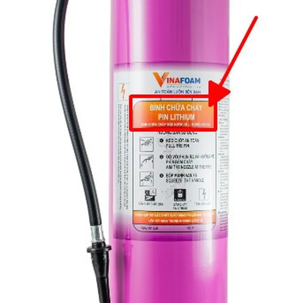 Bình chữa cháy pin lithium-ion 6L