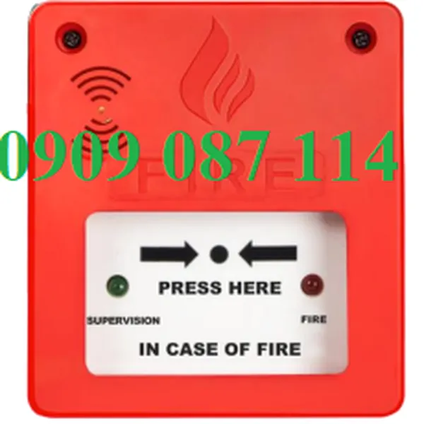 Nút Nhấn Báo Cháy Không Dây RF Yongjin YJ-506RF