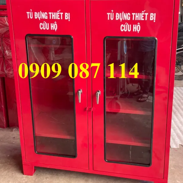Tủ đựng dụng cụ bảo hộ PCCC 1200x1400x400 dày 1,2 ly