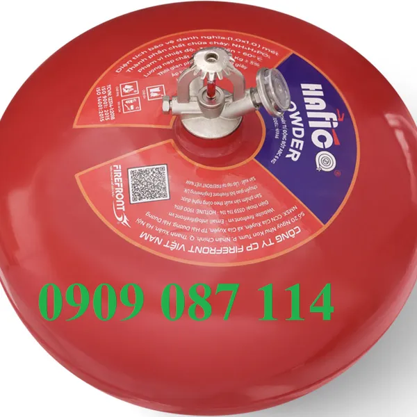 Bình Cầu Chữa Cháy Tự Động Bột Khô ABC 6kg Hafico,HFPA6