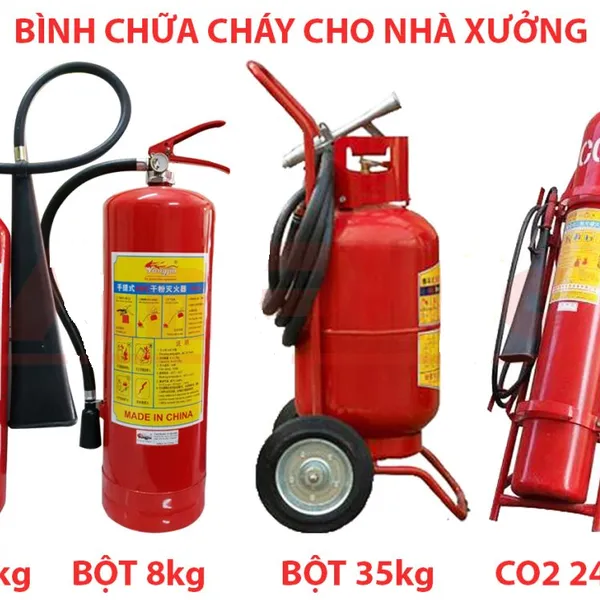 Bình Chữa Cháy Dành Cho Nhà Xưởng Có Kiểm Định PCCC