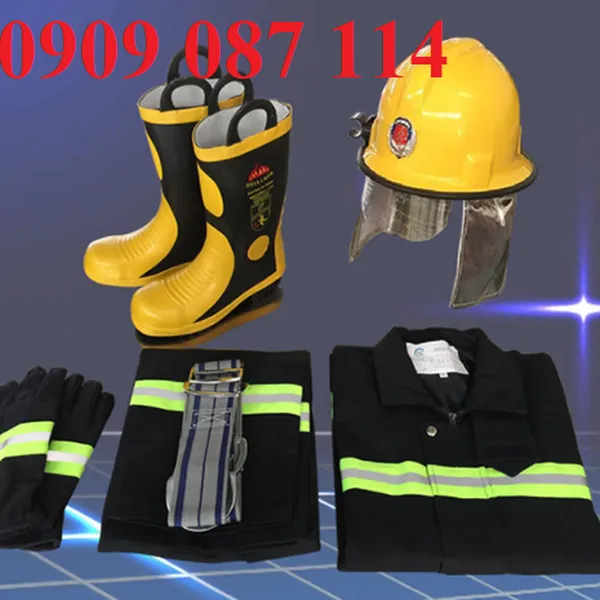 Quần Áo Chống Cháy Nomex Màu Xanh Đen 300°C (China)