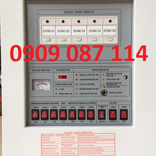 Trung Tâm Báo Cháy 5 Zone Chungmei CM-CP1-5L