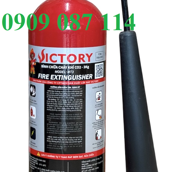 Bình Chữa Cháy CO2 MT3 3KG Victory / VN Có KĐ PCCC