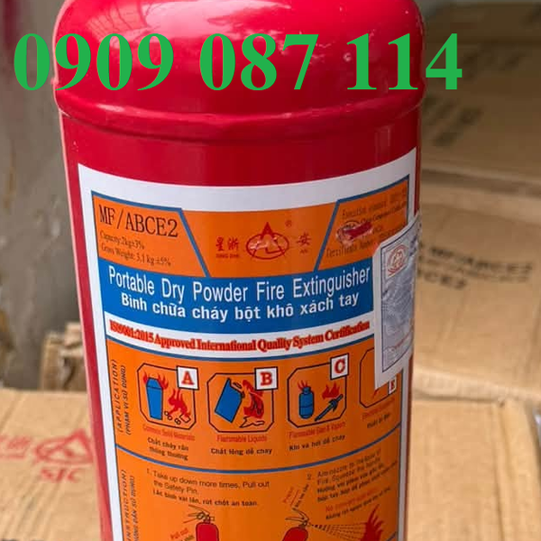 Bình Chữa Cháy 1KG MFZL1 Cho Xe Ô Tô, Xe Tải