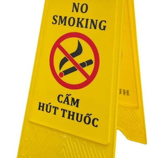 Biển Báo Cấm Hút Thuốc Dạng Gấp Chữ A