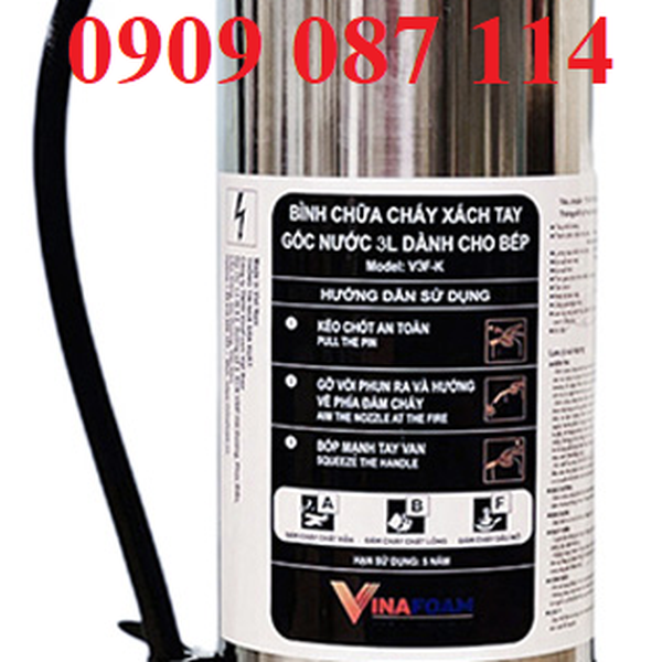 Bình Chữa Cháy Nhà Bếp VinaFoam V3F-K