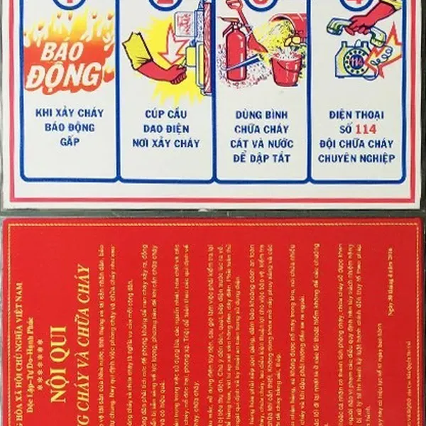 Nội quy tiêu lệnh PCCC
