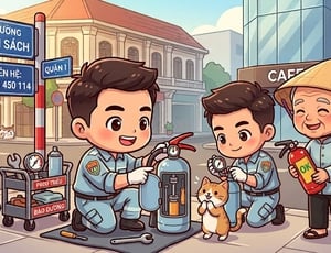 Bảo Dưỡng Bình Chữa Cháy Đường Thi Sách Quận 1 TP.HCM
