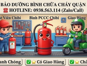 Bảo dưỡng bình chưa cháy đường Bà Huyện Thanh Quan Quận 3 HCM