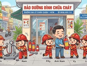 Bảo dưỡng bình chữa cháy đường Bà Lê Chân Quận 1 HCM