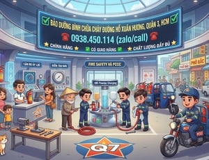 Bảo dưỡng bình chữa cháy đường Hồ Xuân Hương Quận 3 HCM