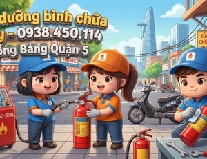 Bảo dưỡng bình chữa cháy đường Hồng Bàng Quận 5 HCM