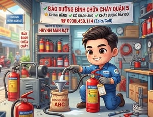 Bảo dưỡng bình chữa cháy đường Huỳnh Mẫn Đạt Quận 5 HCM