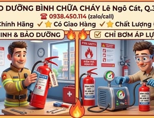 Bảo dưỡng bình chữa cháy đường Lê Ngô Cát Quận 3 HCM