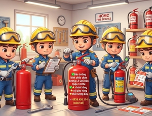 Bảo dưỡng bình chữa cháy đường Lê Quý Đôn Quận 3 HCM