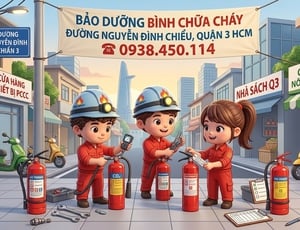 Bảo dưỡng bình chưa cháy đường Nguyễn Đình Chiểu Quận 3 HCM