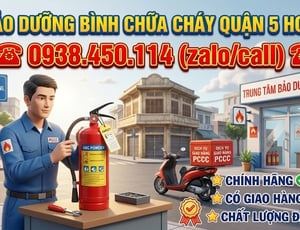 Bảo dưỡng bình chữa cháy đường Nguyễn Thời Trung Quận 5 HCM