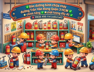 Bảo dưỡng bình chữa cháy đường Trần Văn Đang Quận 3 HCM