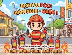 Bảo dưỡng bình chữa cháy tại đường Hàm Nghi Quận 1 HCM