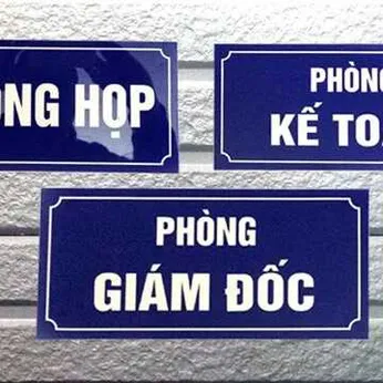 Bảng tên phòng ban bằng Mica