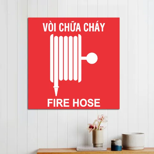 Gia Công Bảng Mica Vòi Chữa Cháy Fire Hose