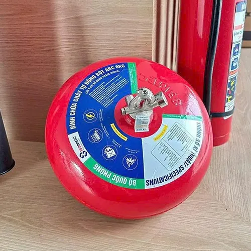 Bình cầu chữa cháy tự động bột ABC 8kg 83MEC (Bộ Quốc Phòng)
