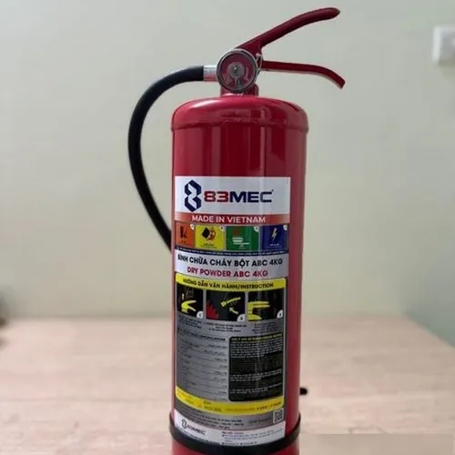 Bình chữa cháy Bộ quốc phòng bột ABC 4KG 83MEC – BQP