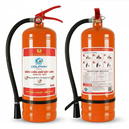 Bình chữa cháy bột ABC 4kg Dolphin (BCA) DPA-ABC4