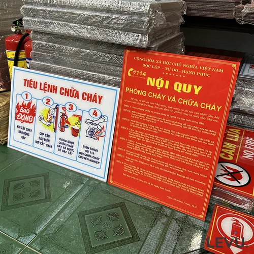 Bộ Nội Quy và Tiêu Lệnh PCCC Bằng Mica