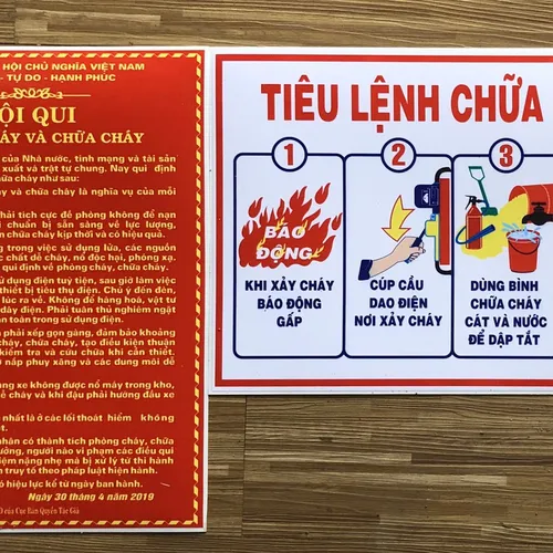 Nội Quy Tiêu Lệnh Phòng Cháy Chữa Cháy