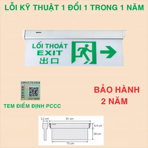 Đèn exit lối thoát Kentom KT700