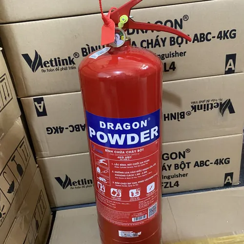 Bình chữa cháy Dragon bột ABC 4kg MFZL4 có kiểm định