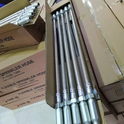Ống inox dẻo nối đầu phun chữa cháy 1500 mm DN25/DN20 kèm phụ kiện