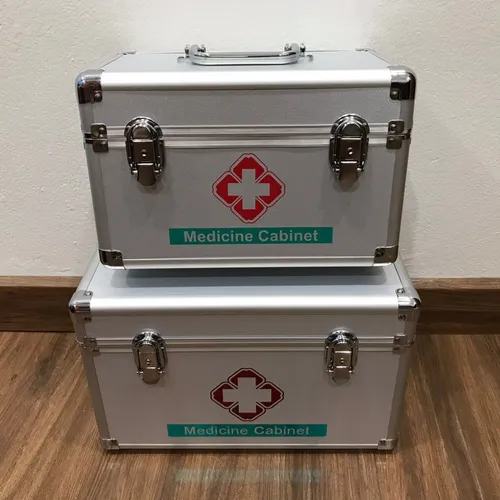 Hộp cứu thương nhôm (12 inch-inox-2 khóa)