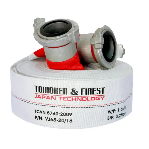 Vòi chữa cháy D65x10mx1.6Mpa Tomoken kèm khớp