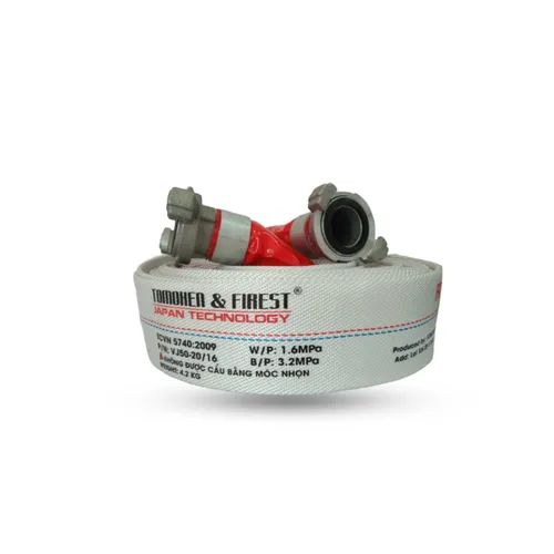 Vòi chữa cháy Tomoken D50 10m 16bar kèm khớp