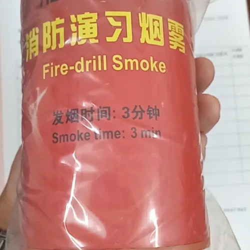 Quả tạo khói màu cam/trắng diễn tập phòng cháy