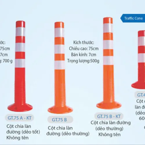 Cọc tiêu giao thông hình trụ