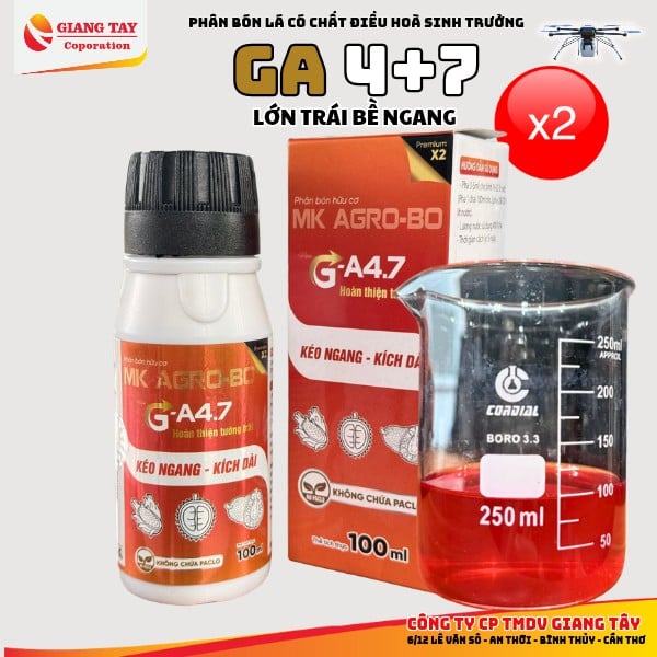 GA 4-7 chính hãng nhãn 1 MK AGRO-BO nhãn đỏ